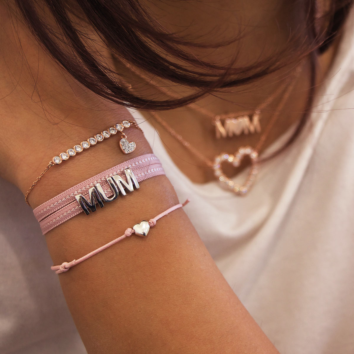 Pulsera Cordón Rosa Cuordi